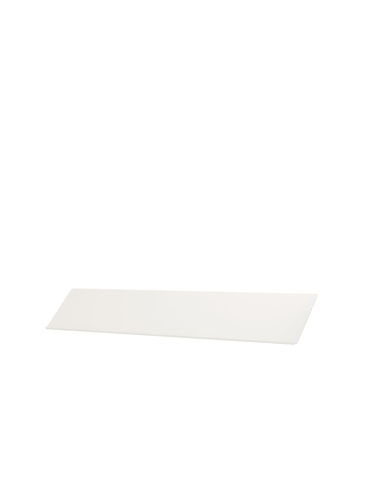 The ivory-coloured Zet Storage System Magazine Shelf, pictured at an angle on a plain white background.