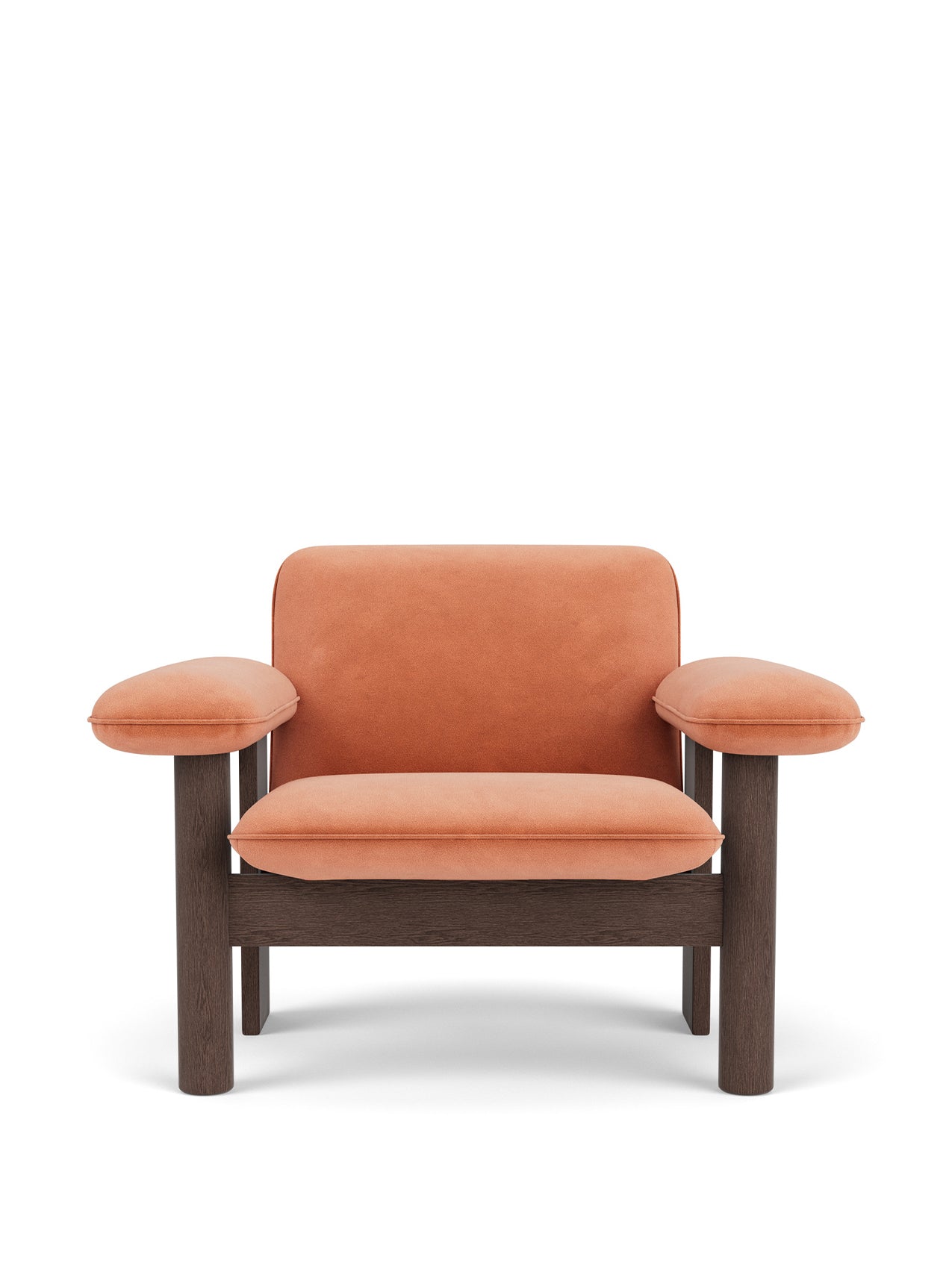 Brasilia Lounge Chair, Low Back, Textile