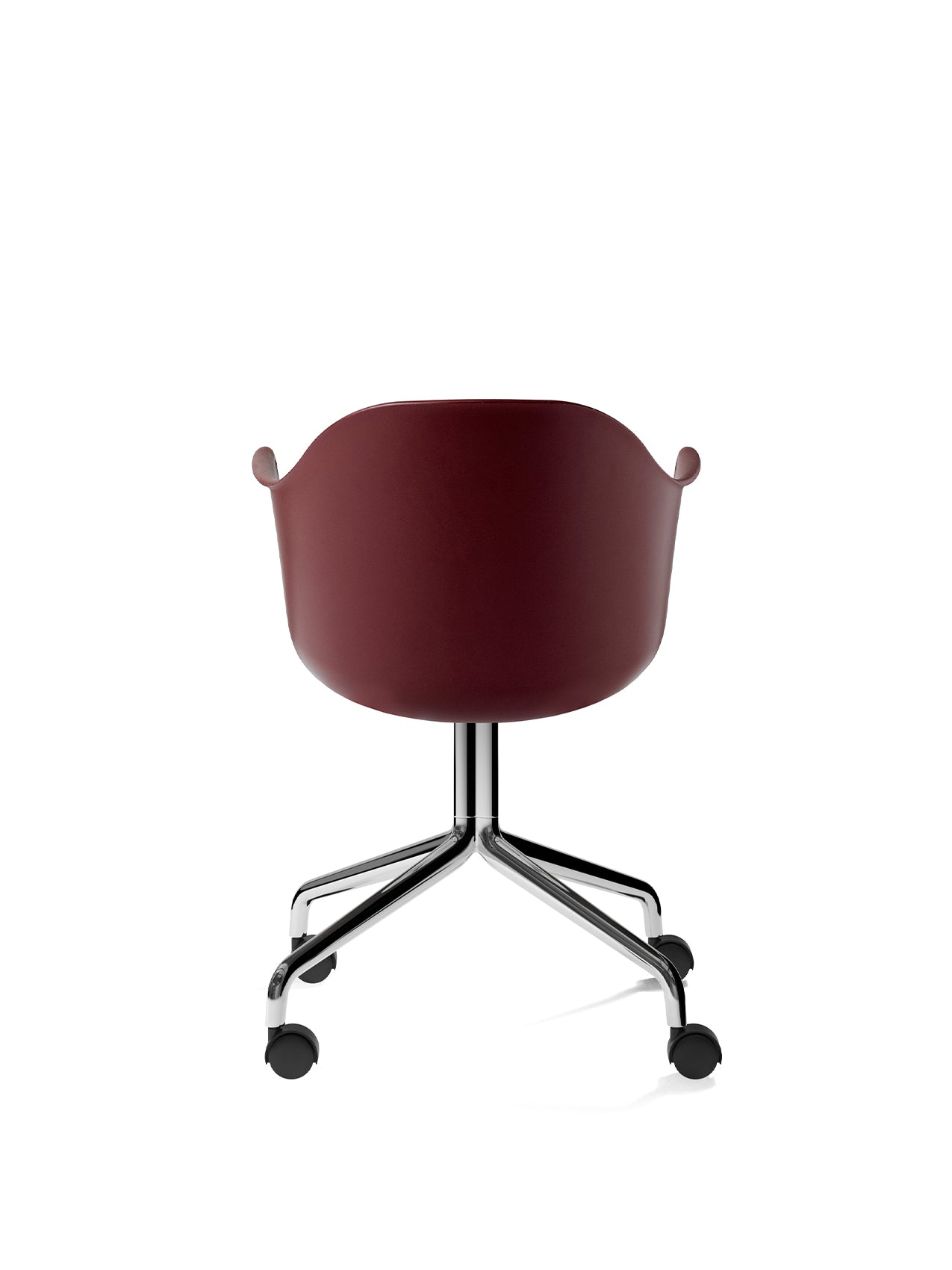 Harbour Dining Chair, Chrome Star Base, w/Casters, Plastic