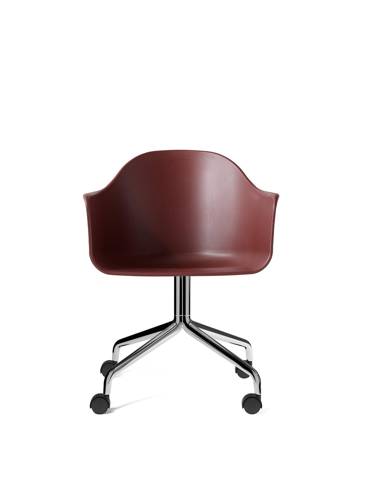 Harbour Dining Chair, Chrome Star Base, w/Casters, Plastic