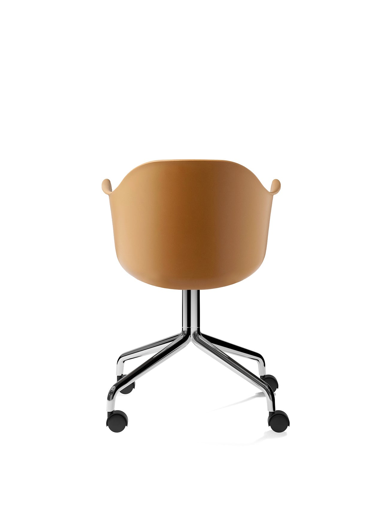 Harbour Dining Chair, Chrome Star Base, w/Casters, Plastic
