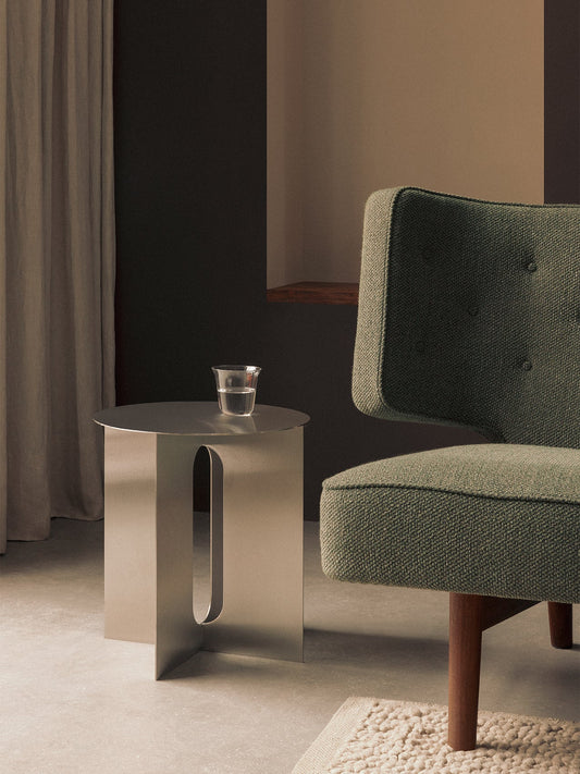 Androgyne Side Table, Steel Base