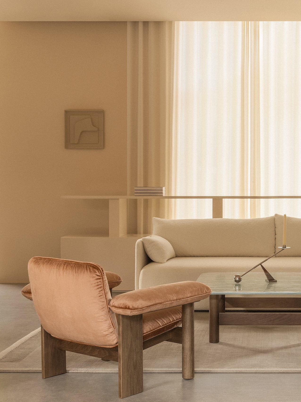 Brasilia Lounge Chair, Low Back, Sheepskin