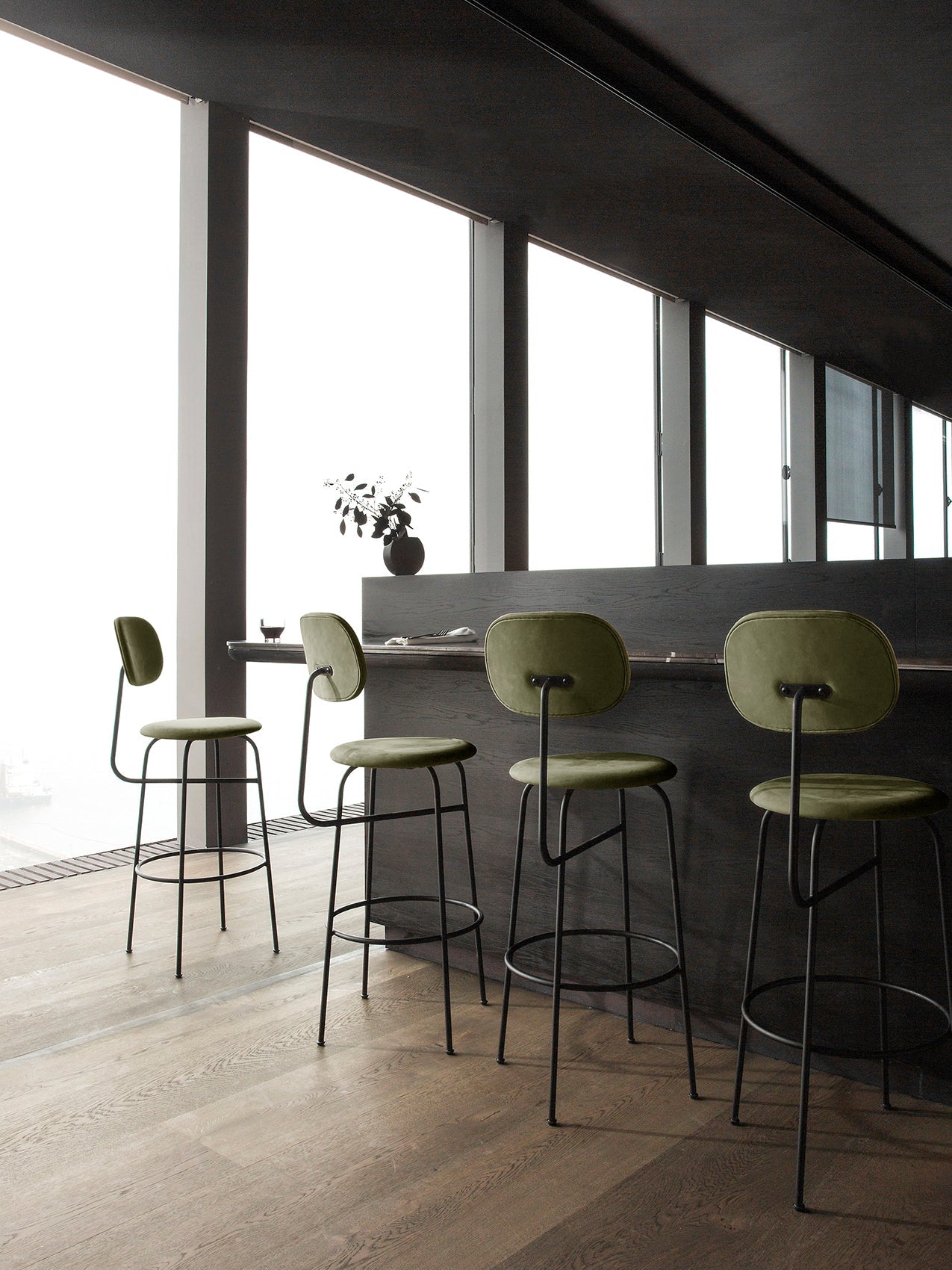 Afteroom Bar Chair Plus, Fully Upholstered
