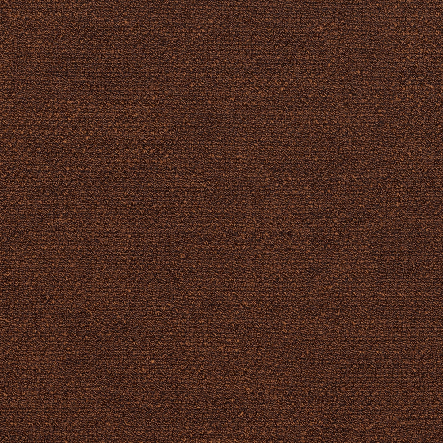 A close-up image of the Audo Bouclé 08 fabric, highlighting its rich, dark brown colour and tactile, nubbly texture.