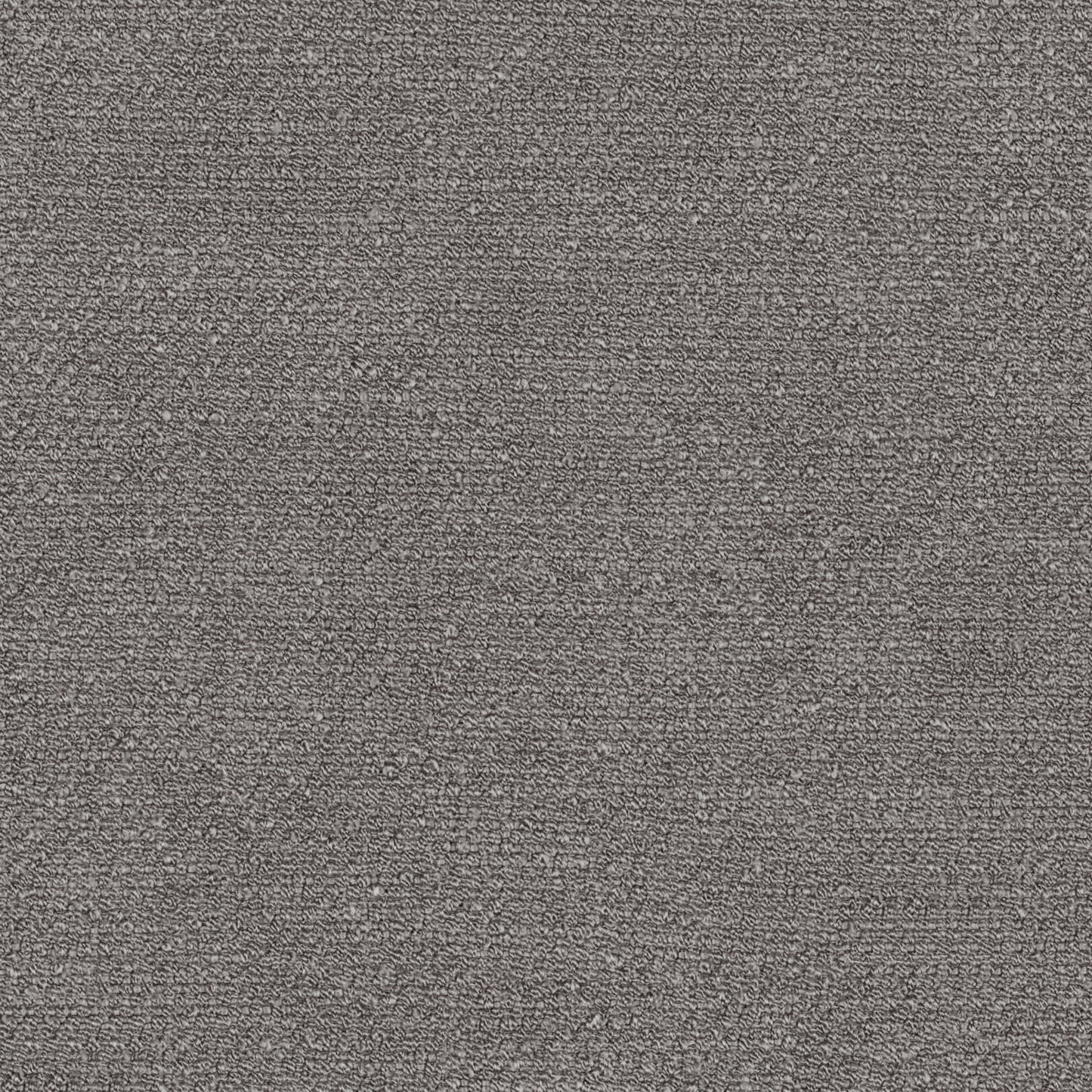 Close-up of Audo Bouclé 16 fabric, a textured grey material with a nubby, looped weave.