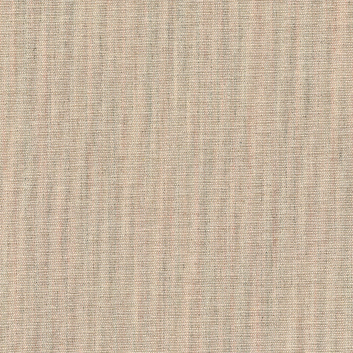 A close-up image showing the texture of a beige woven fabric with subtle pink and blue threads creating a multi-tonal effect.