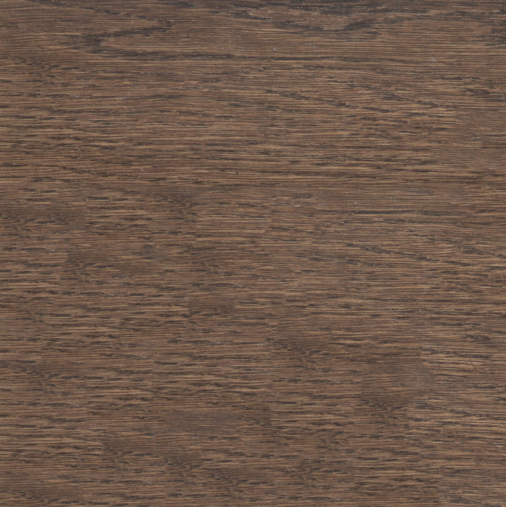 A detailed close-up of a dark stained wood surface. The horizontal grain pattern features varying shades of brown and black.