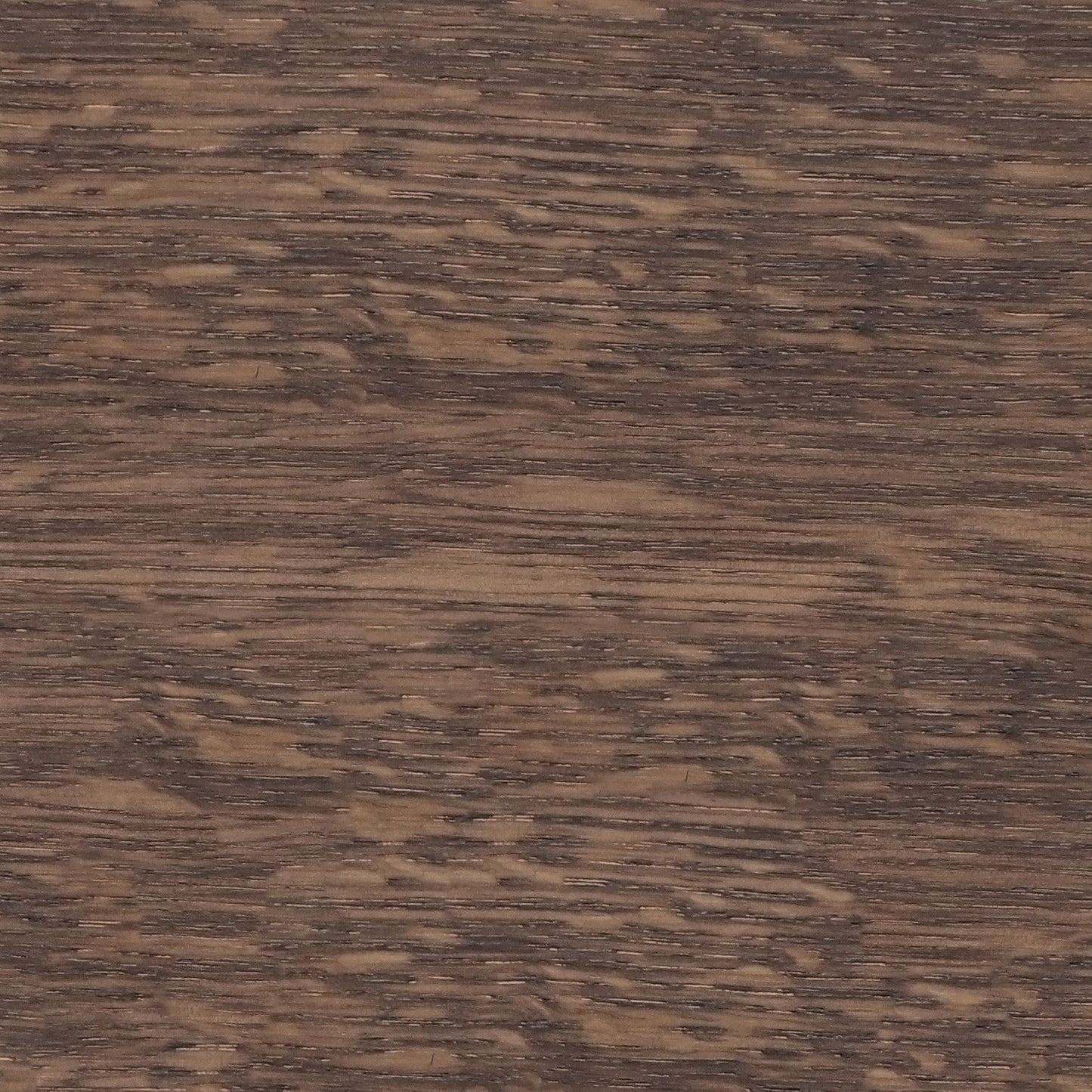 A close-up image showing the texture of a dark brown wood surface with a distinct horizontal grain pattern.