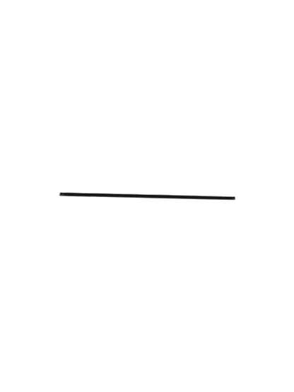 A line drawing showing the side profile of the long, thin Tubulaire Rail Canopy, designed for holding pendant lighting.
