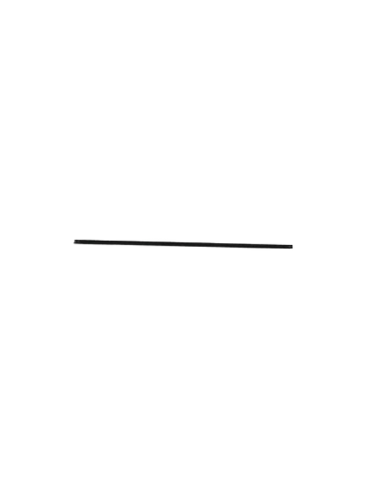 A line drawing showing the side profile of the long, thin Tubulaire Rail Canopy, designed for holding pendant lighting.