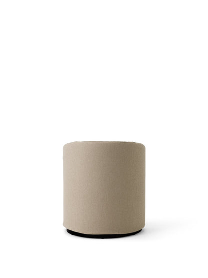 Back view of the Tearoom Club Chair upholstered in Logan Sand fabric, showing its rounded form against a white background.