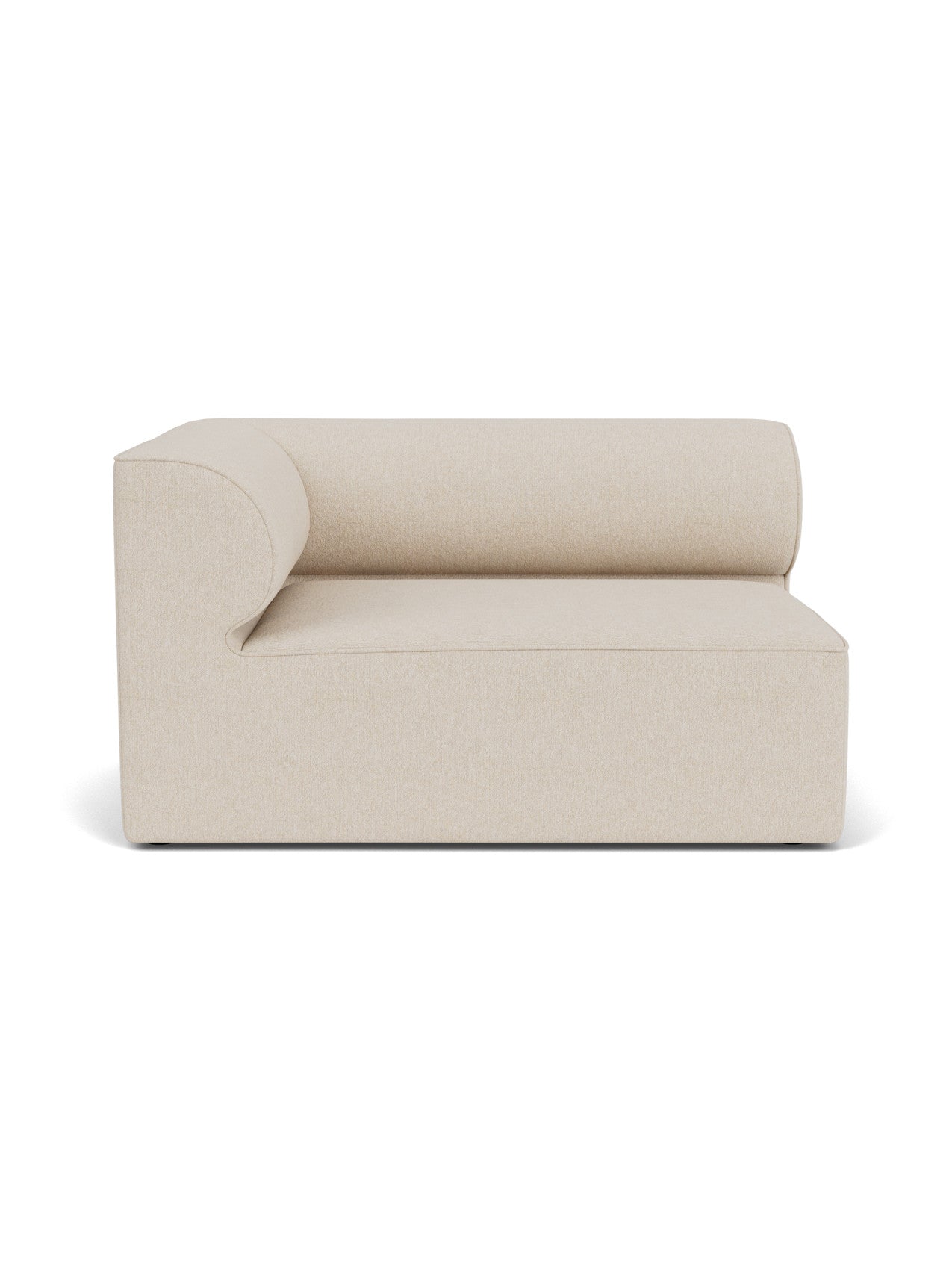 Eave Modular Sofa, 96, Corner 144 in a light-coloured fabric. The image shows the left corner module from the front.