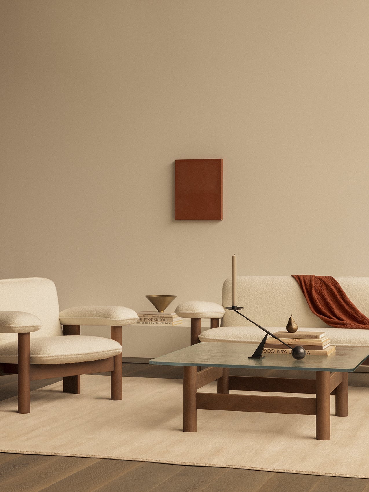 Brasilia Lounge Chair, Low Back, Textile