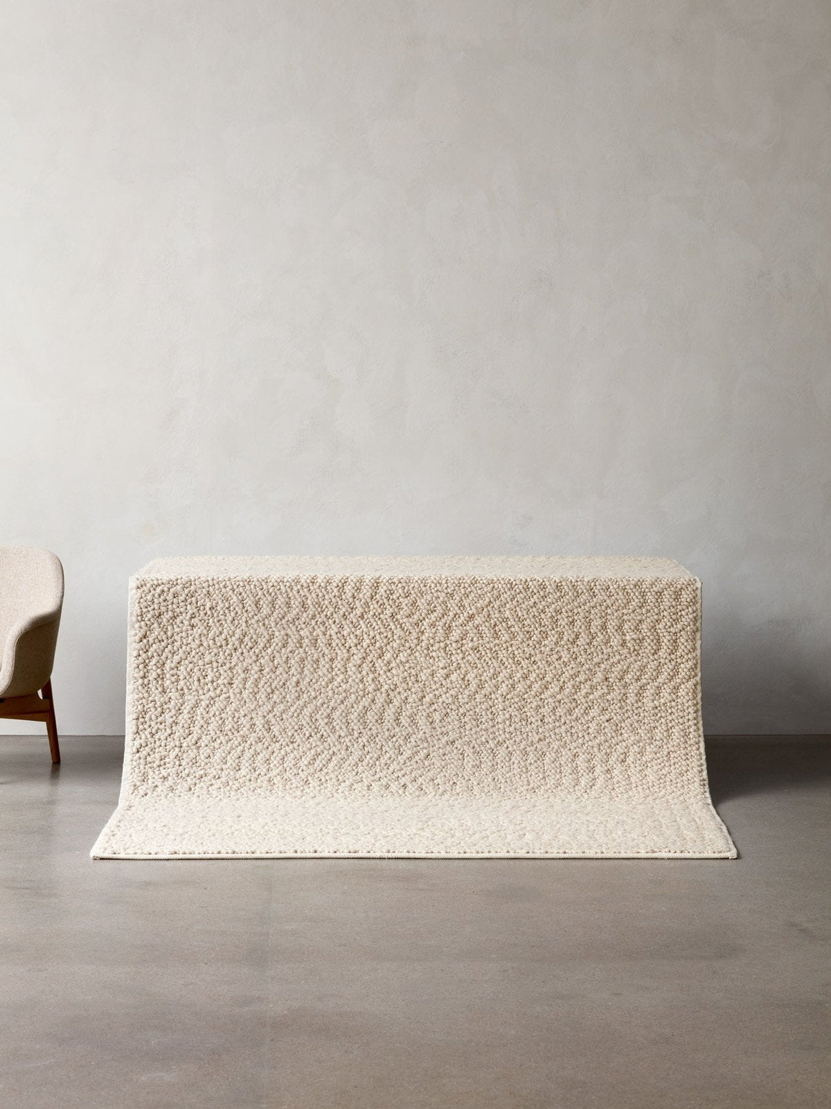 Draped Rug Images Gravel Rug by Nina Bruun | Wool Rug | Audo Furniture & Decor
