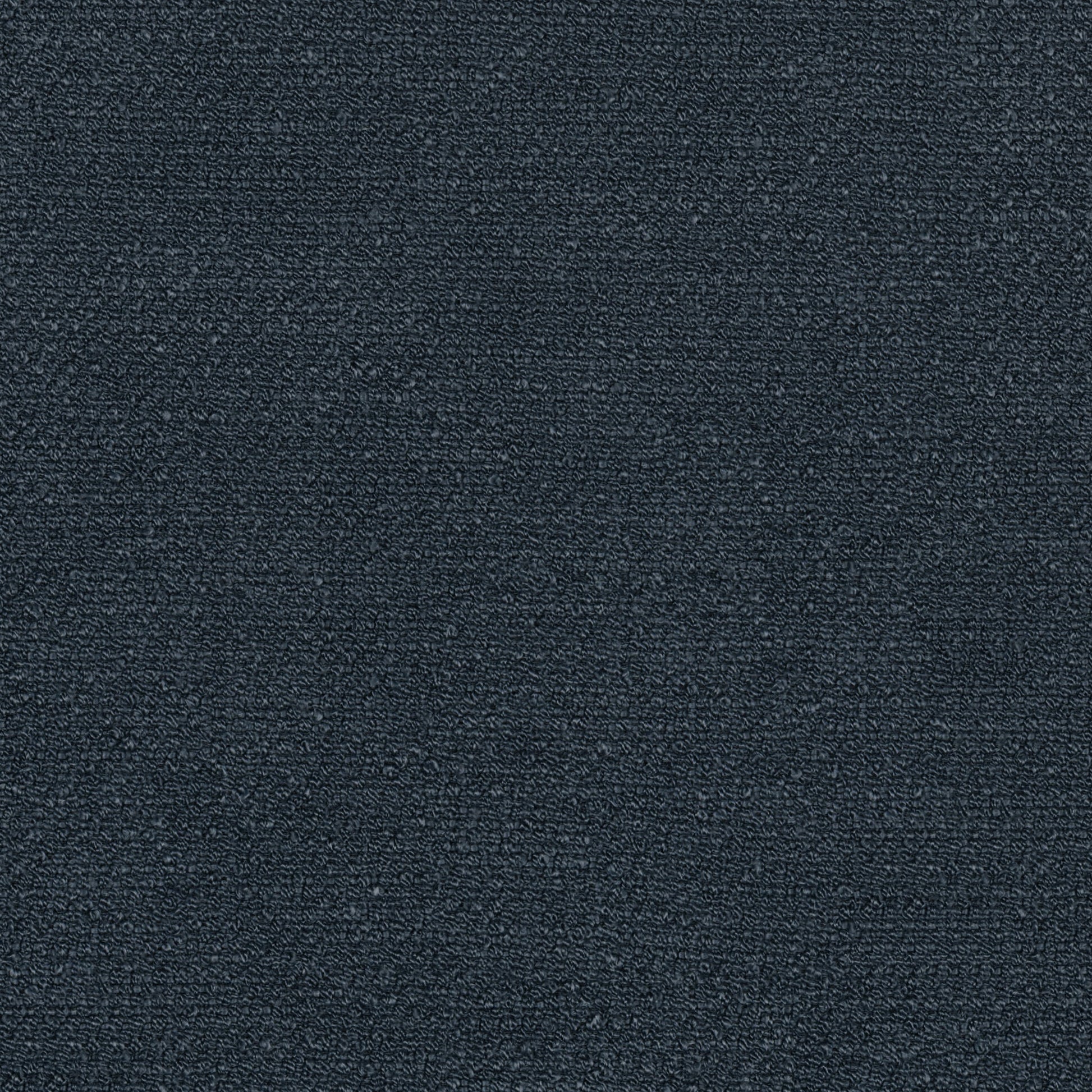 A close-up of the Audo Bouclé 15 fabric swatch, displaying its heavily textured, looped surface in a dark charcoal colour.