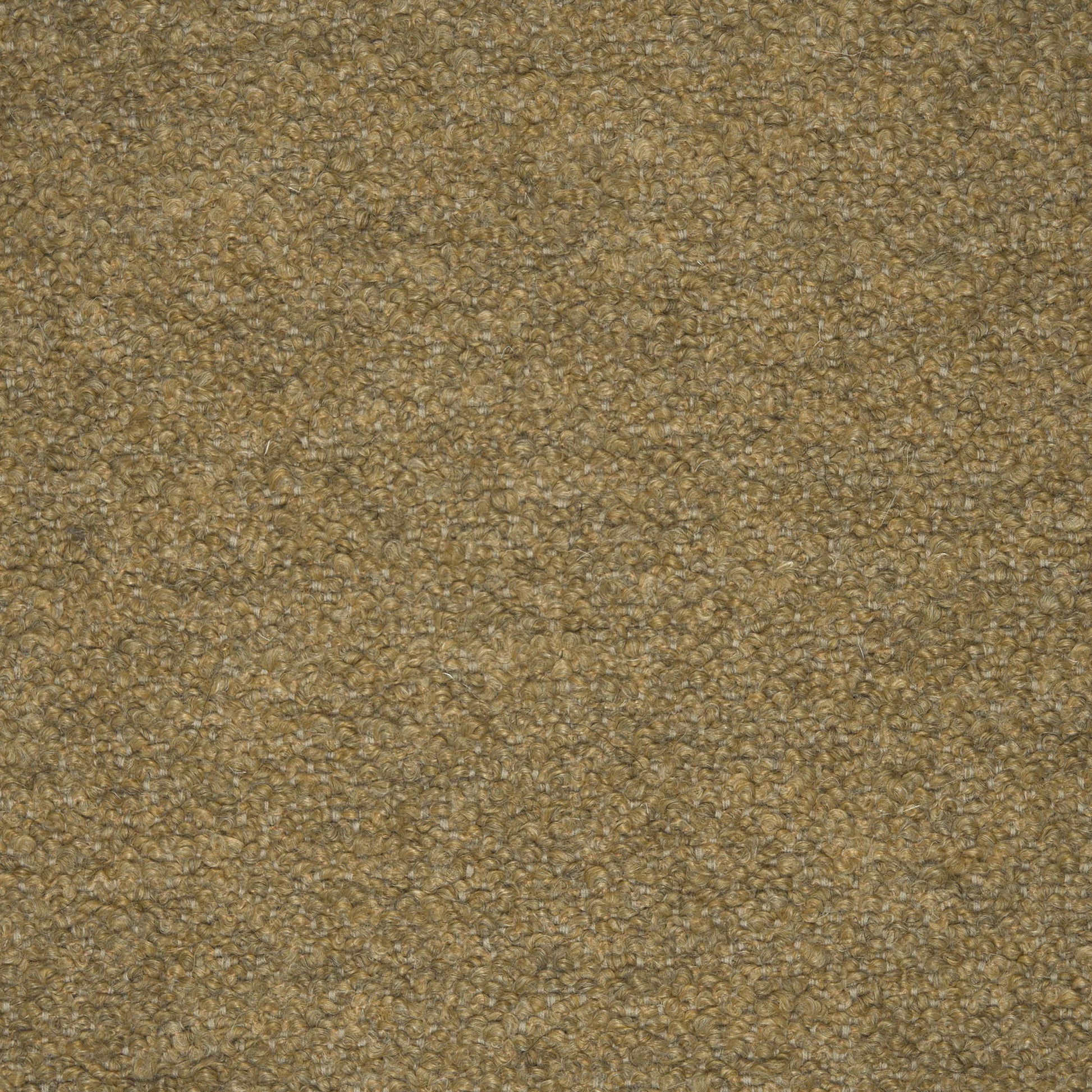 A close-up swatch of Barnum Bouclé 05 fabric, showing the textured, looped weave in a camel brown colour.