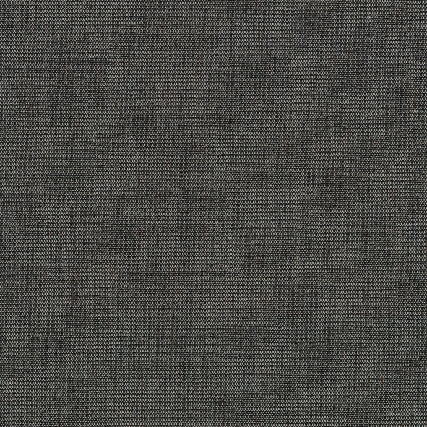 A close-up swatch of dark grey woven fabric. The textured material shows an intricate weave of black and light grey threads.