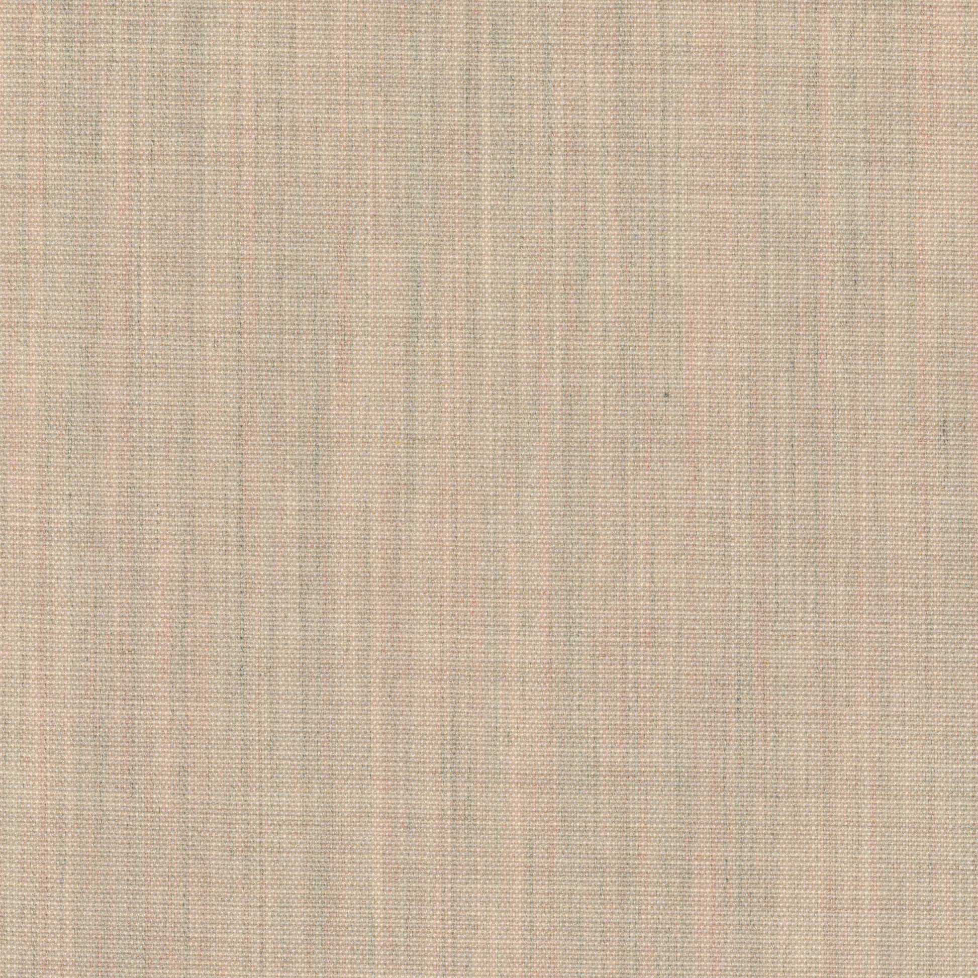 A close-up image showing the texture of a beige woven fabric with subtle pink and blue threads creating a multi-tonal effect.