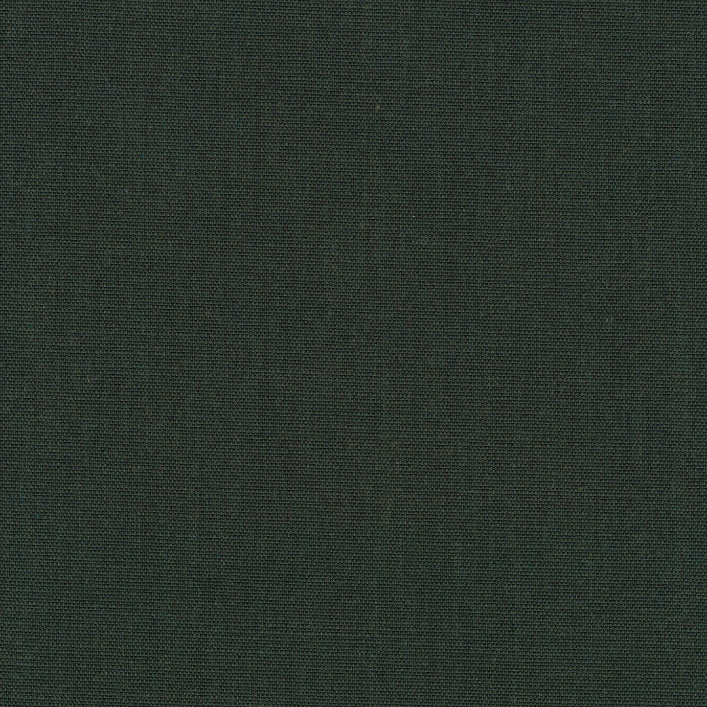 A macro shot of dark green Canvas 996 fabric. The image showcases the material's tight, two-toned basket weave texture.