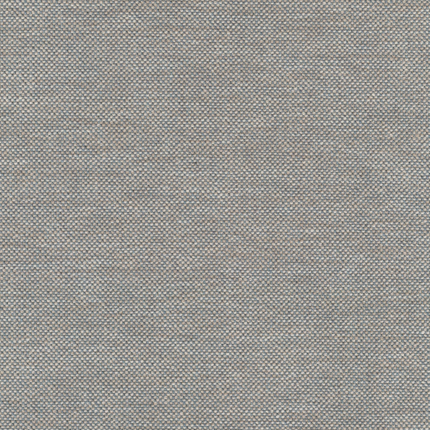 A close-up of the Clay 0003 fabric, revealing a coarse basketweave texture with interwoven beige and muted blue threads.