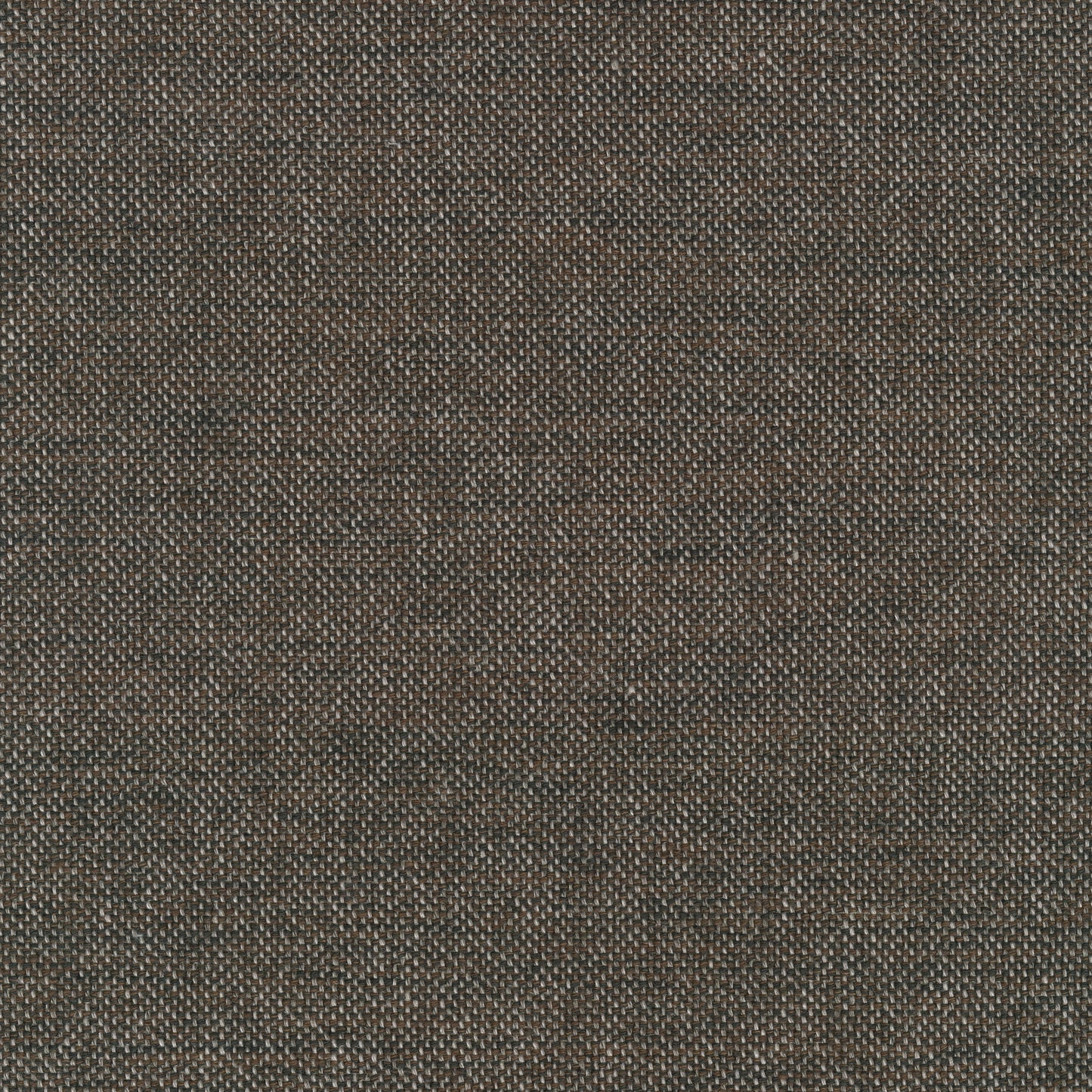 A close-up of the Clay fabric, a textured basket weave of interwoven dark brown, light brown, and off-white threads.