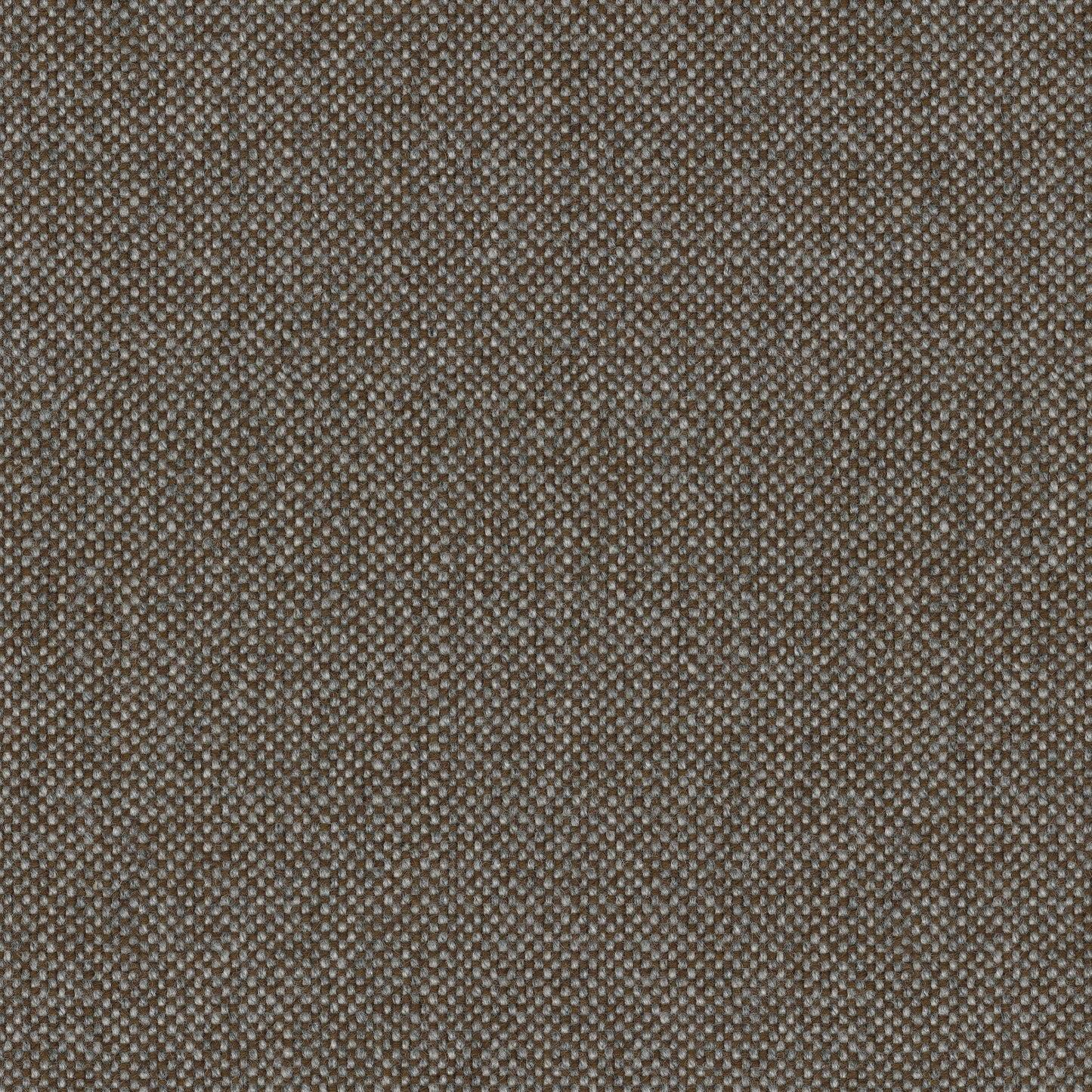 A close-up shot of the Hallingdal 0270 fabric swatch, detailing the textured, two-toned weave of brown and light grey yarns.