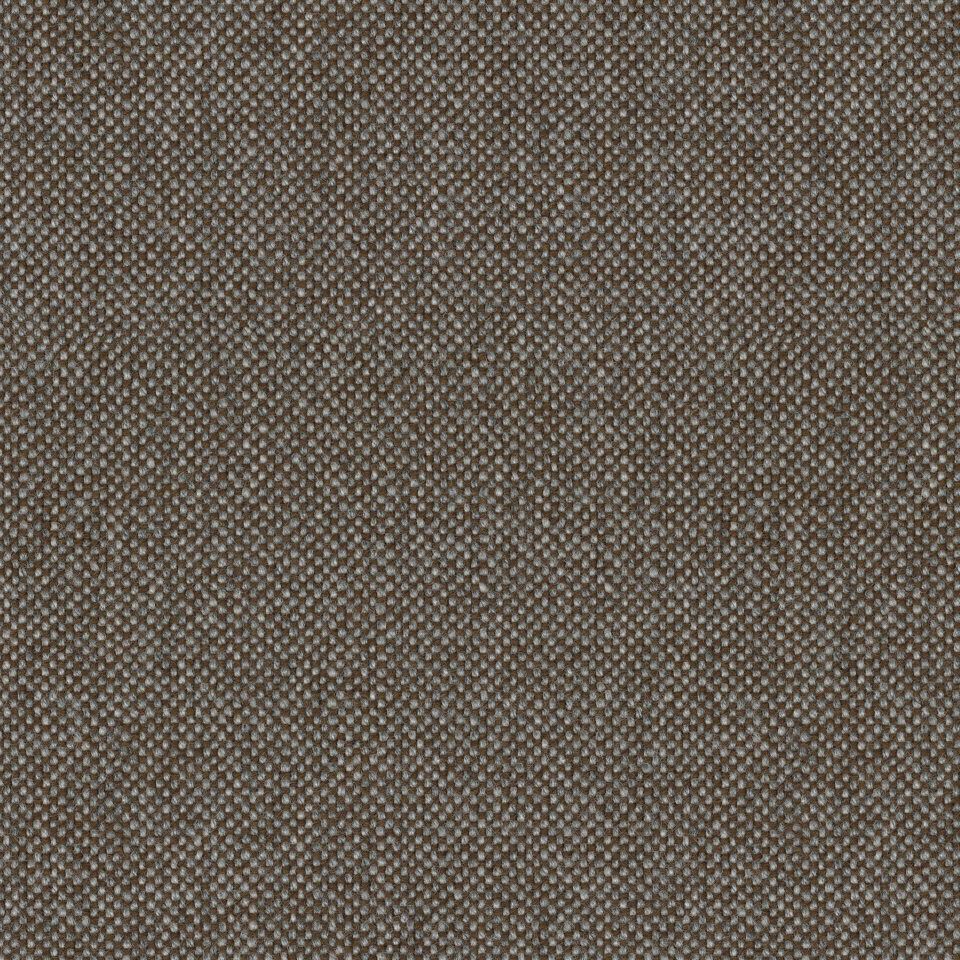 A close-up shot of the Hallingdal 0270 fabric swatch, detailing the textured, two-toned weave of brown and light grey yarns.
