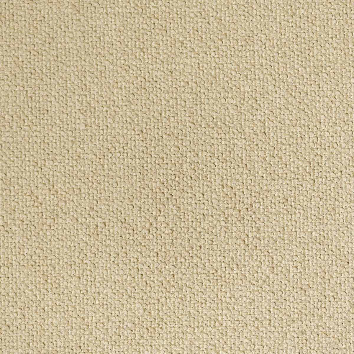 A close-up of the Logan Sand upholstery fabric, detailing its nubby, woven texture and warm, light beige colour.