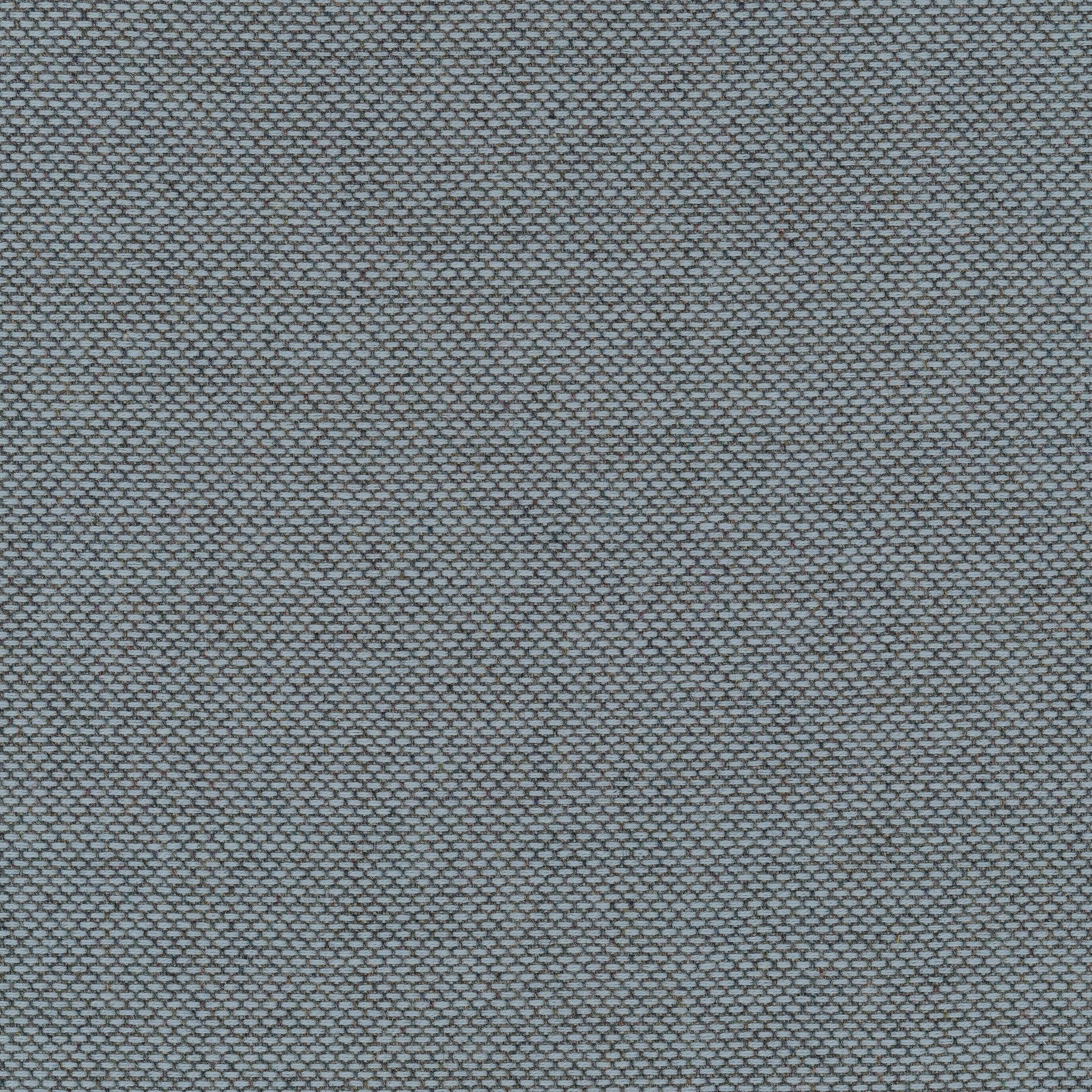 A detailed close-up of the Re-Wool 0718 fabric, highlighting the textured weave of light blue and darker grey yarns.
