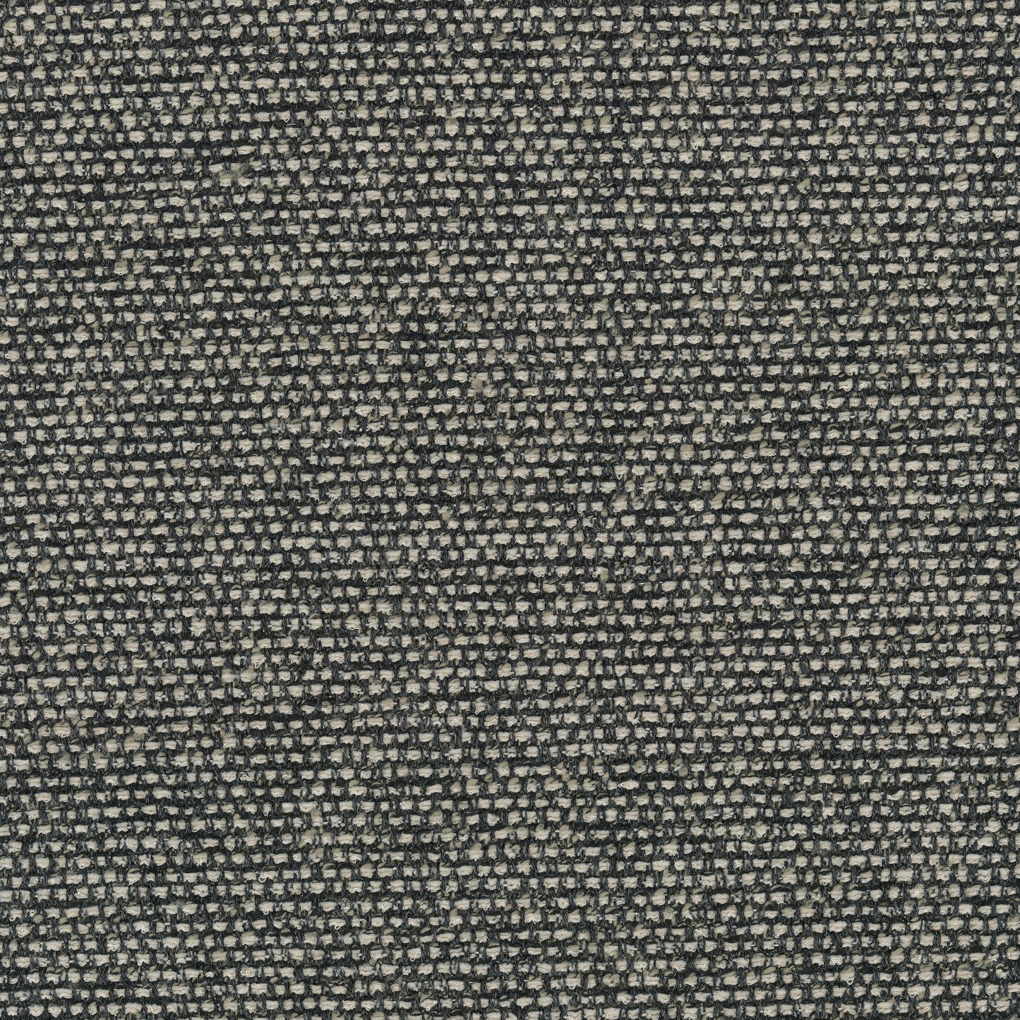 A detailed close-up of the Savanna 152 fabric, showcasing its rich, irregular texture woven from black and off-white yarns.